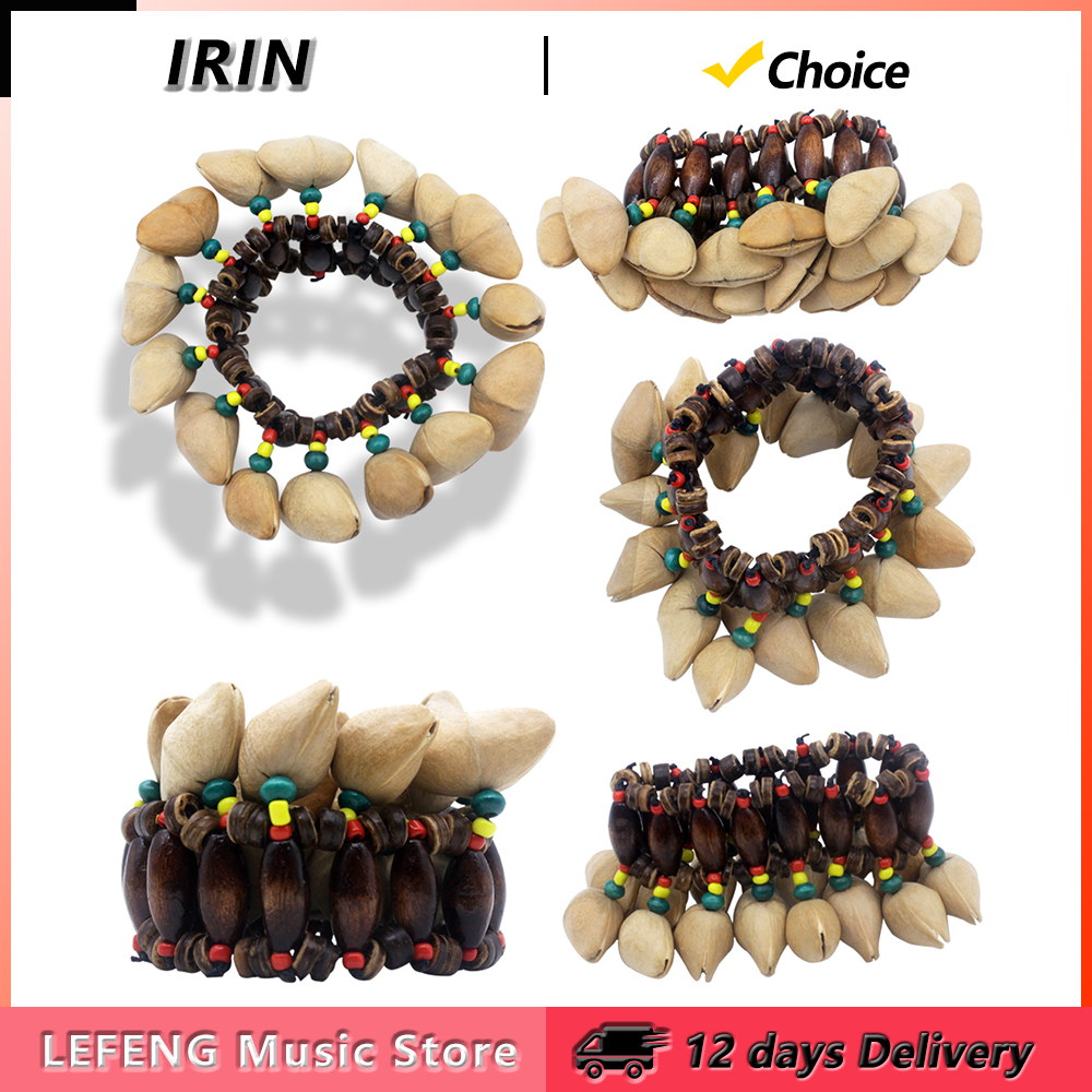 Djembe Hand Drum - IRIN Nuts Shell Handbell Bracelet Djembe