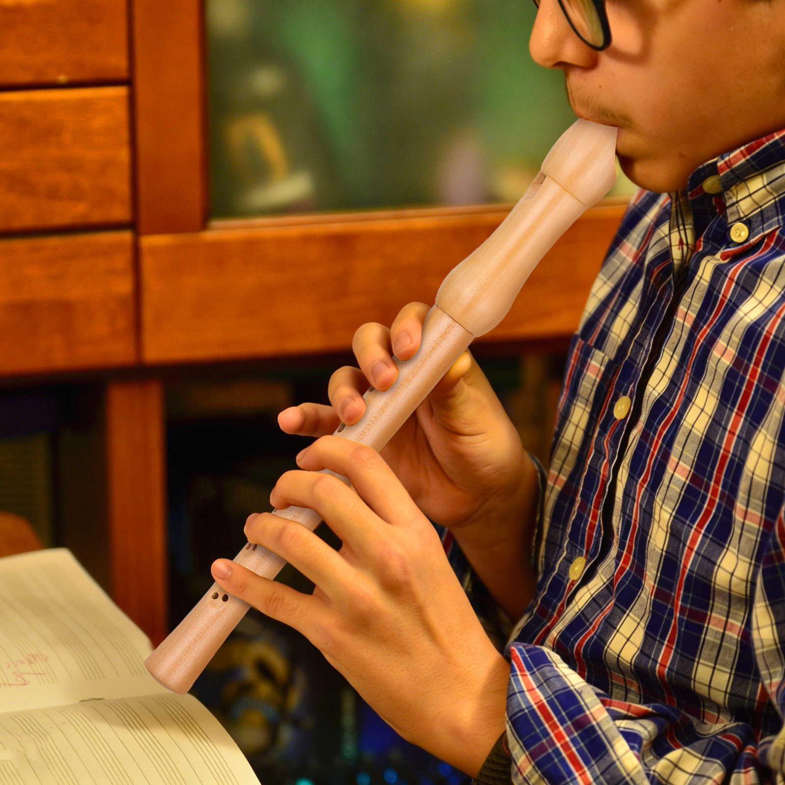 Musical Instrument Saxophone - Soprano Recorder Wooden Eight Hole Wind