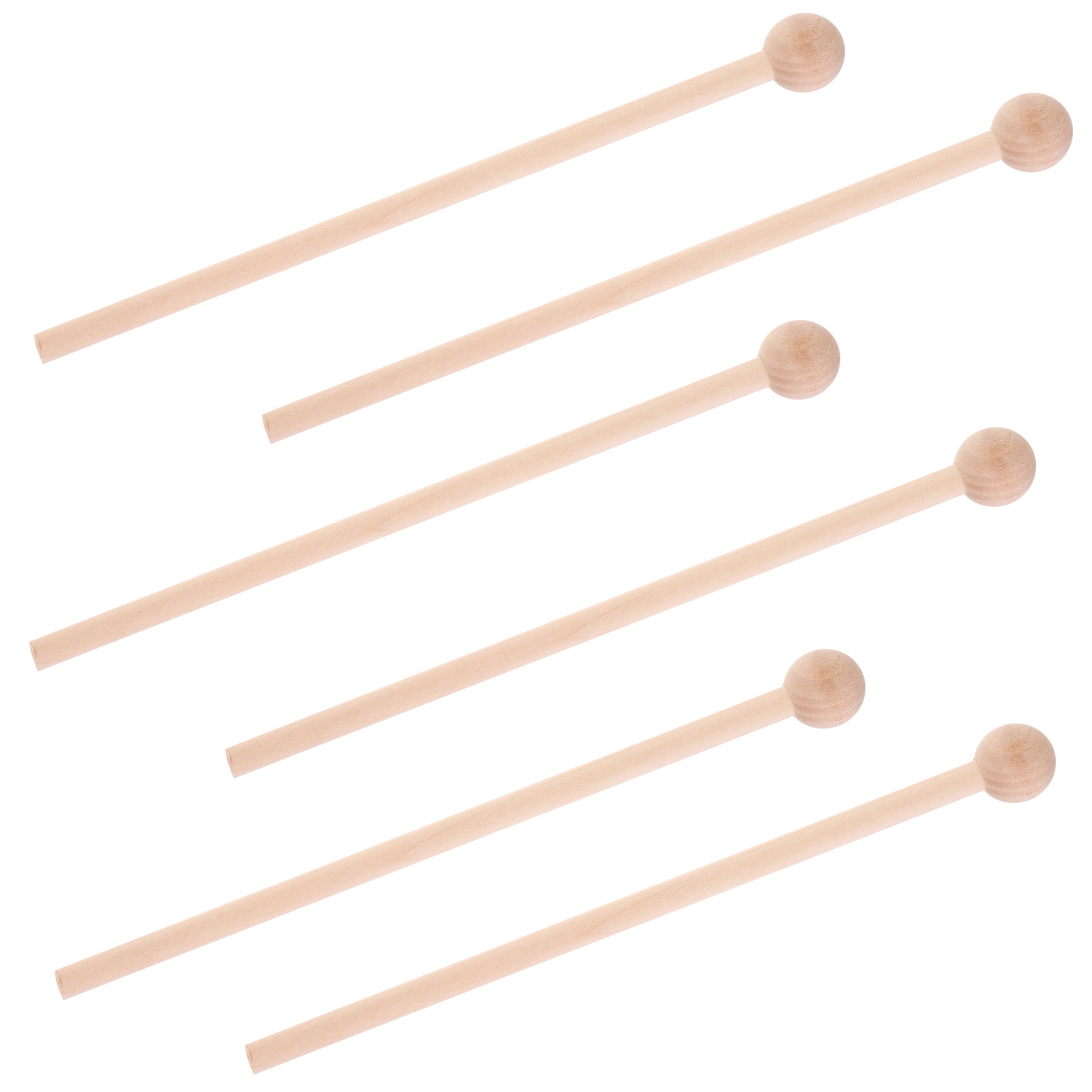 Musical Instrument Marimba - 6Pcs Ergonomic Wood Percussion Mallets for