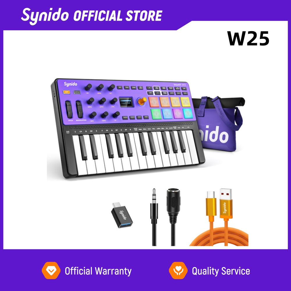 Musical Instrument Piano - Synido TempoKEY W25 Wireless Music Keyboard