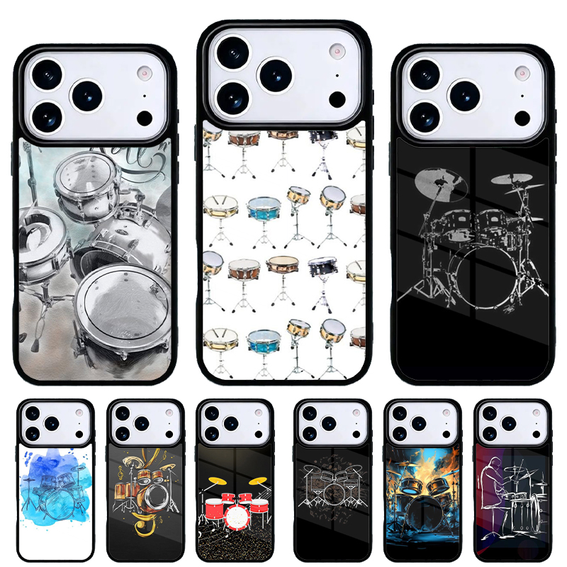 Musical Instrument Logo - Musical Instrument Drum Phone Case for