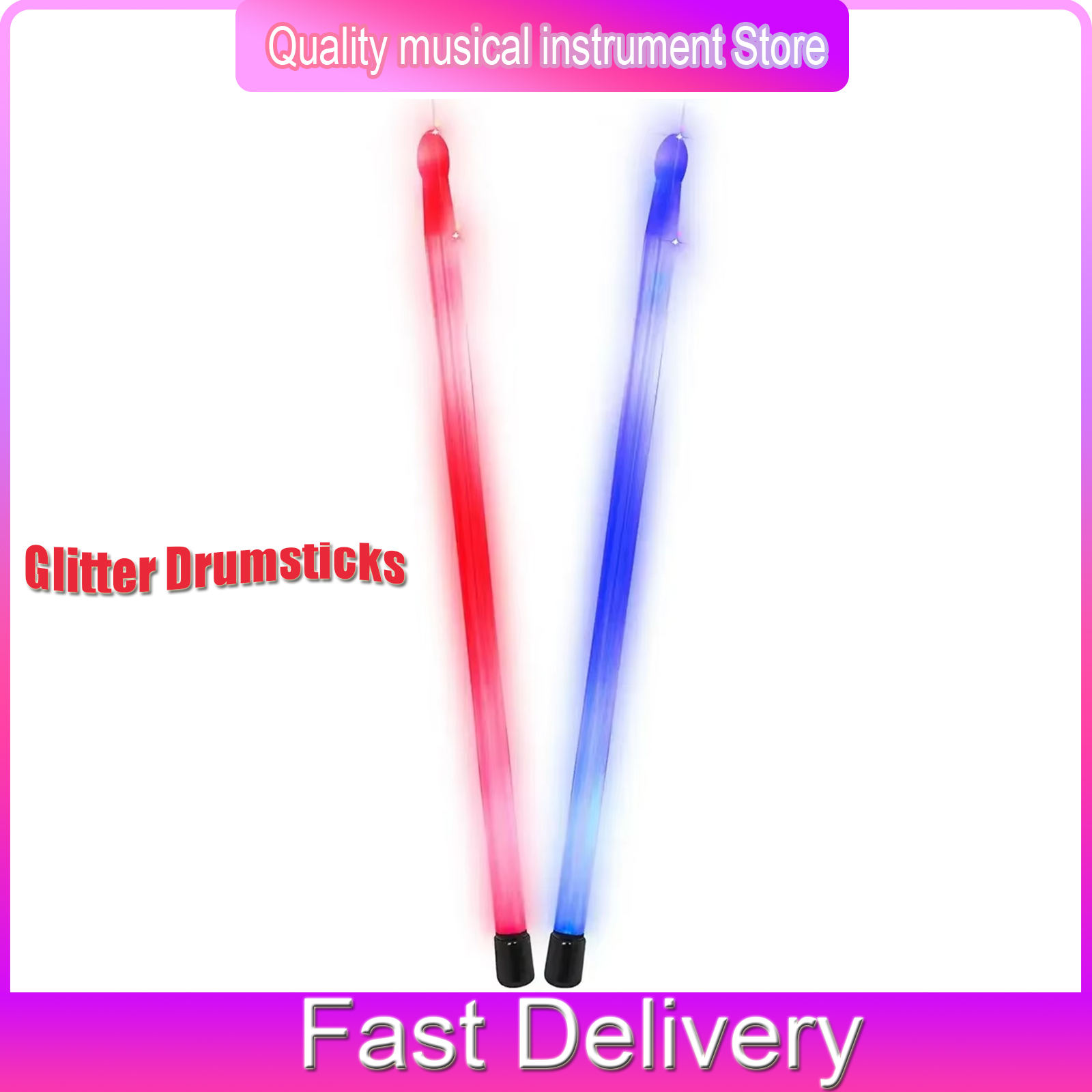 Musical Instrument Marimba - Marimba Mallets Glitter Drumsticks 1 Pairs