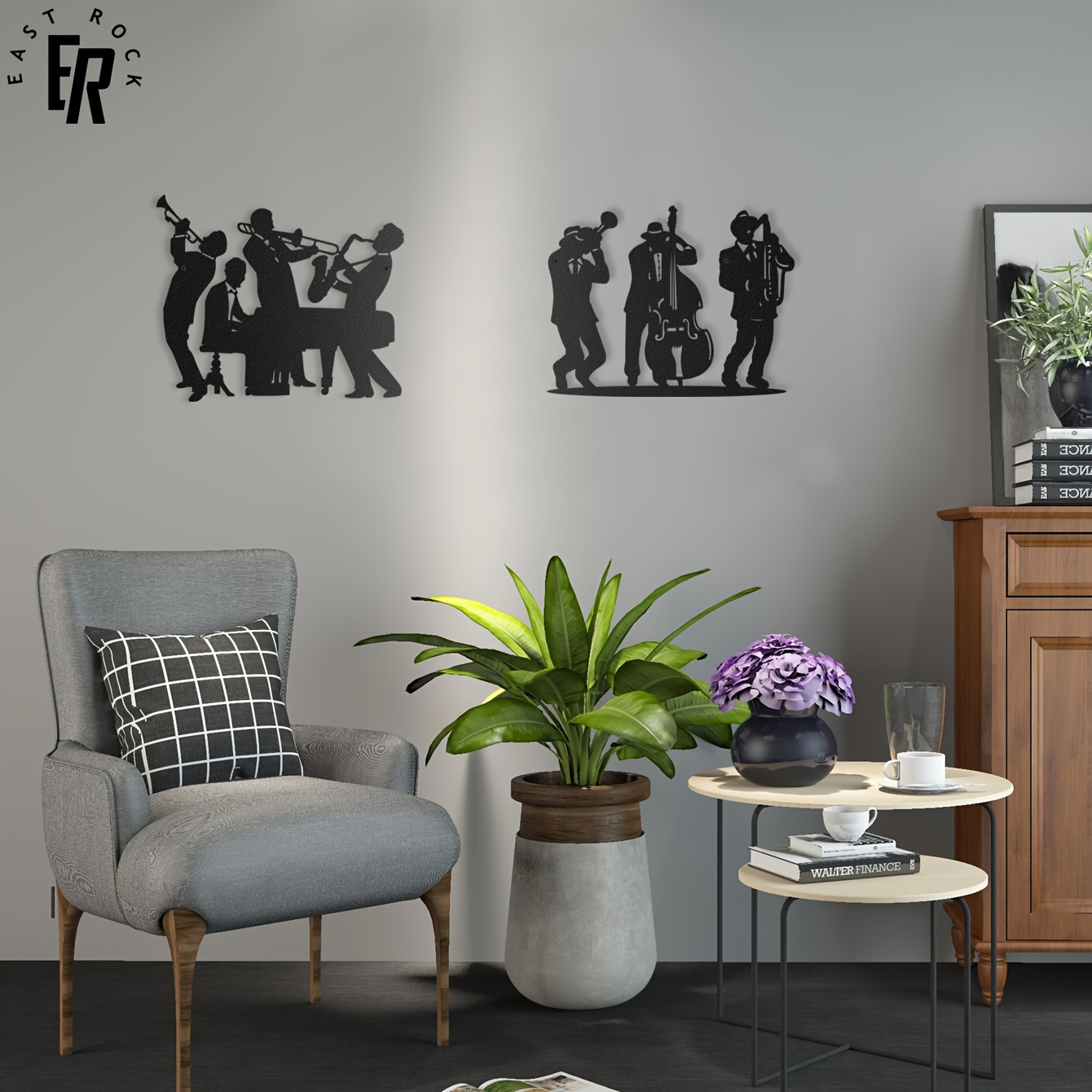 Metal Musician Silhouette Wall - Musical Instrument Logo recensie en prijs