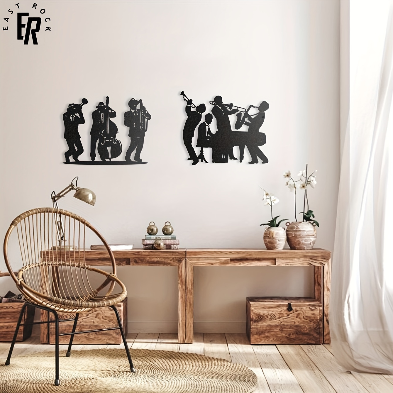 Metal Musician Silhouette Wall - Musical Instrument Logo recensie en prijs