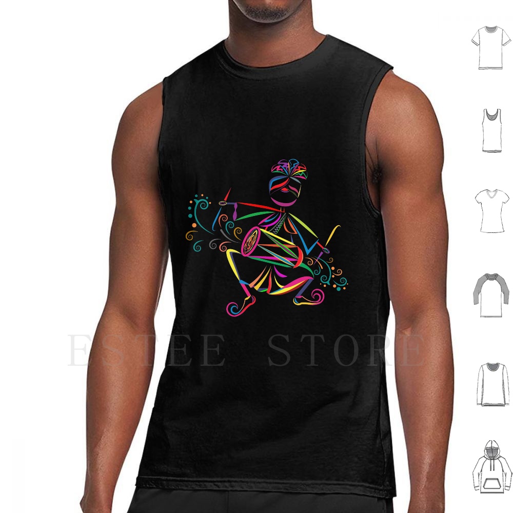 Dhol Player Tank Tops Vest Sle - Musical Instrument Of India recensie en prijs
