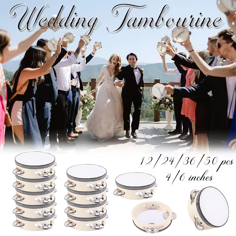 6-24Pcs 10cm Tambourine Drums  - Djembe Hand Drum recensie en prijs
