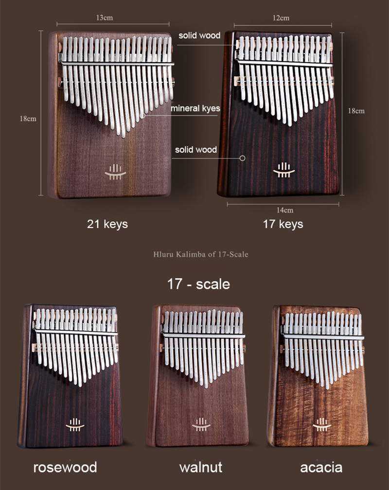 Hluru Kalimba 17 Keys with Hol - Musical Instrument Piano recensie en prijs