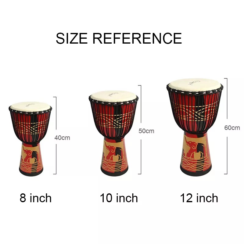 Adult Size12 Inch African Djem - Musical Instrument Logo recensie en prijs