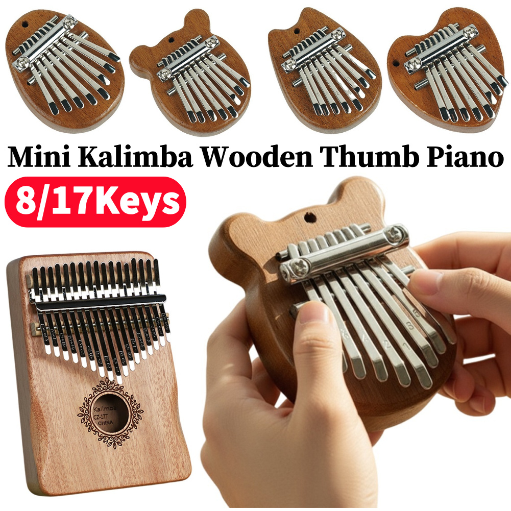 8/17Keys Mini Wooden Kalimba H - Musical Instrument Marimba recensie en prijs