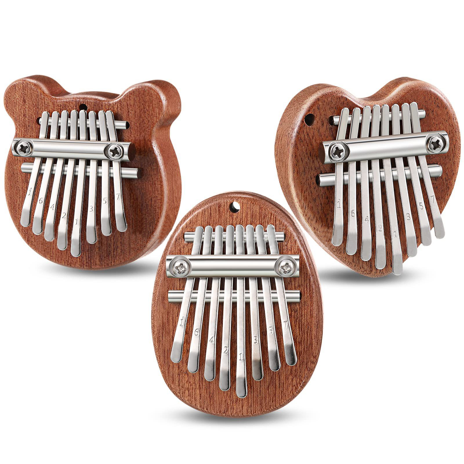 8 Keys Mini Kalimba Wooden Thu - Musical Instrument Piano recensie en prijs