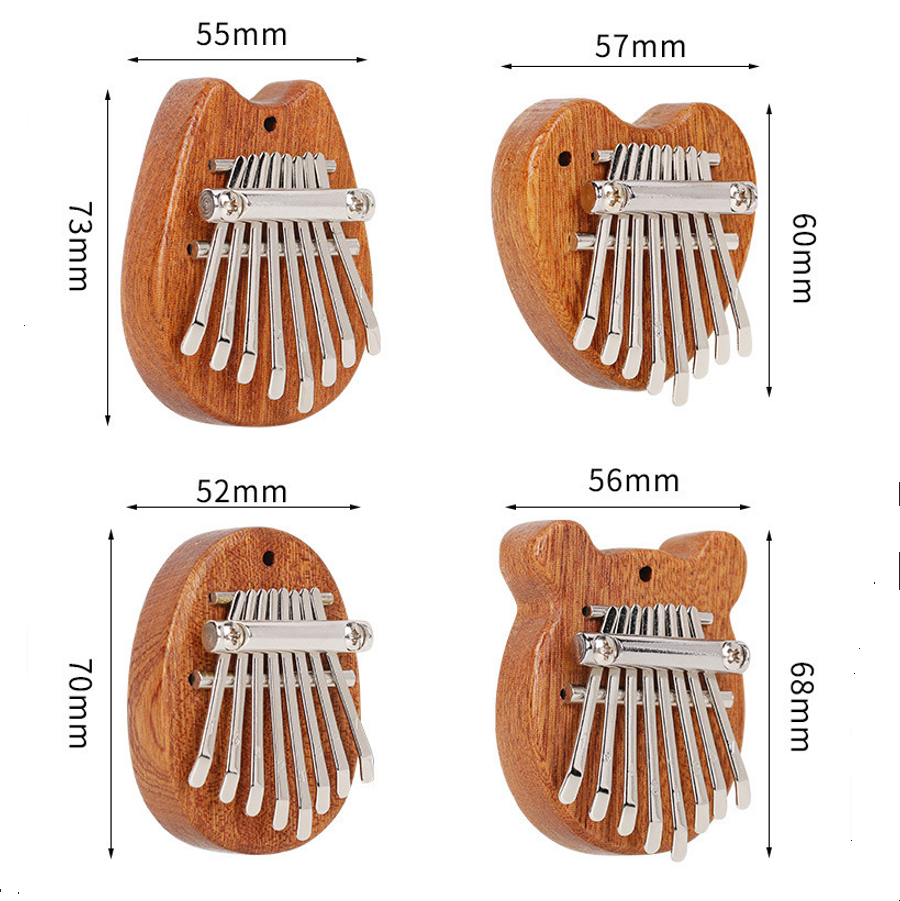 8 Keys Mini Kalimba Wooden Thu - Musical Instrument Piano recensie en prijs