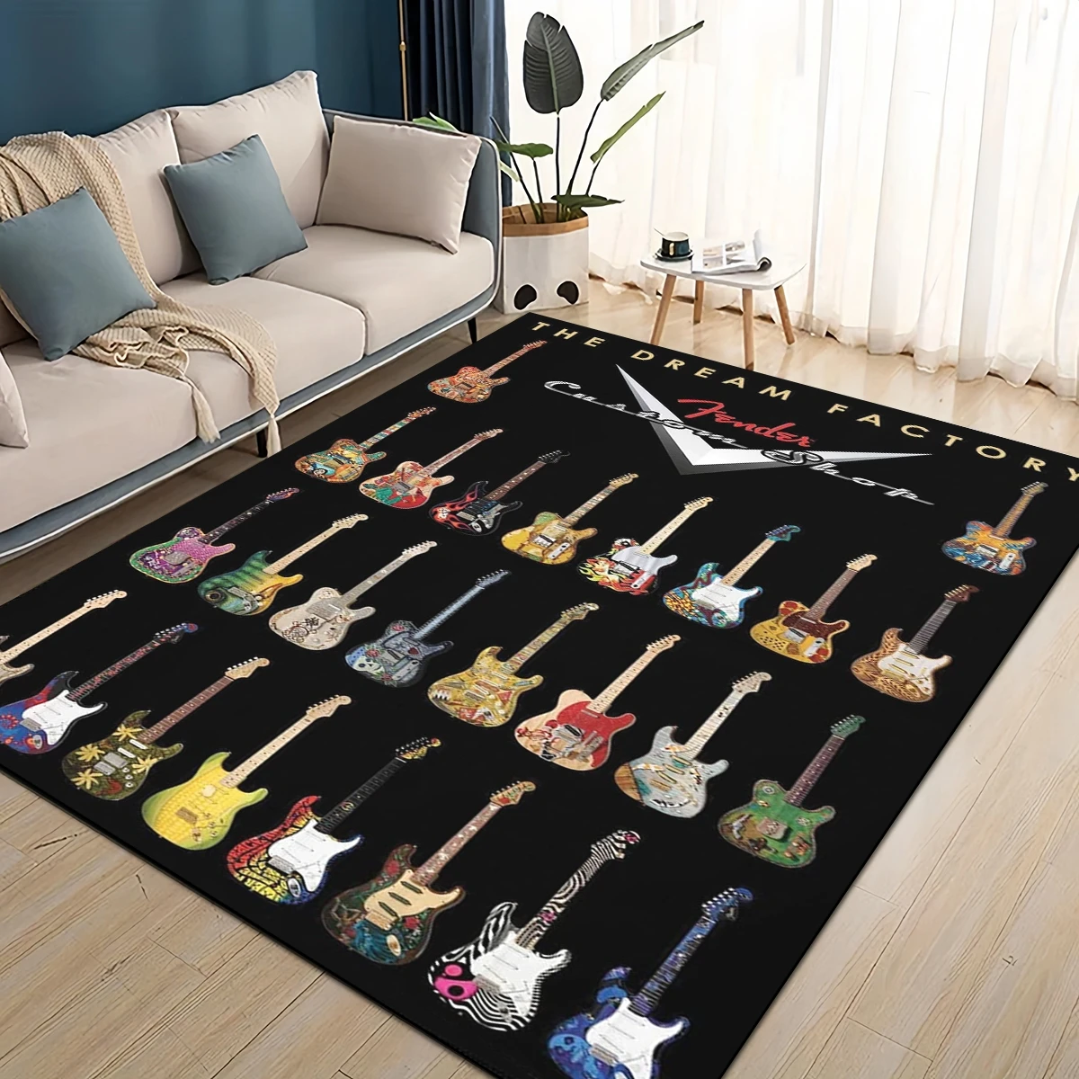 3D Retro Fender logo Guitar In - Musical Instrument Logo recensie en prijs