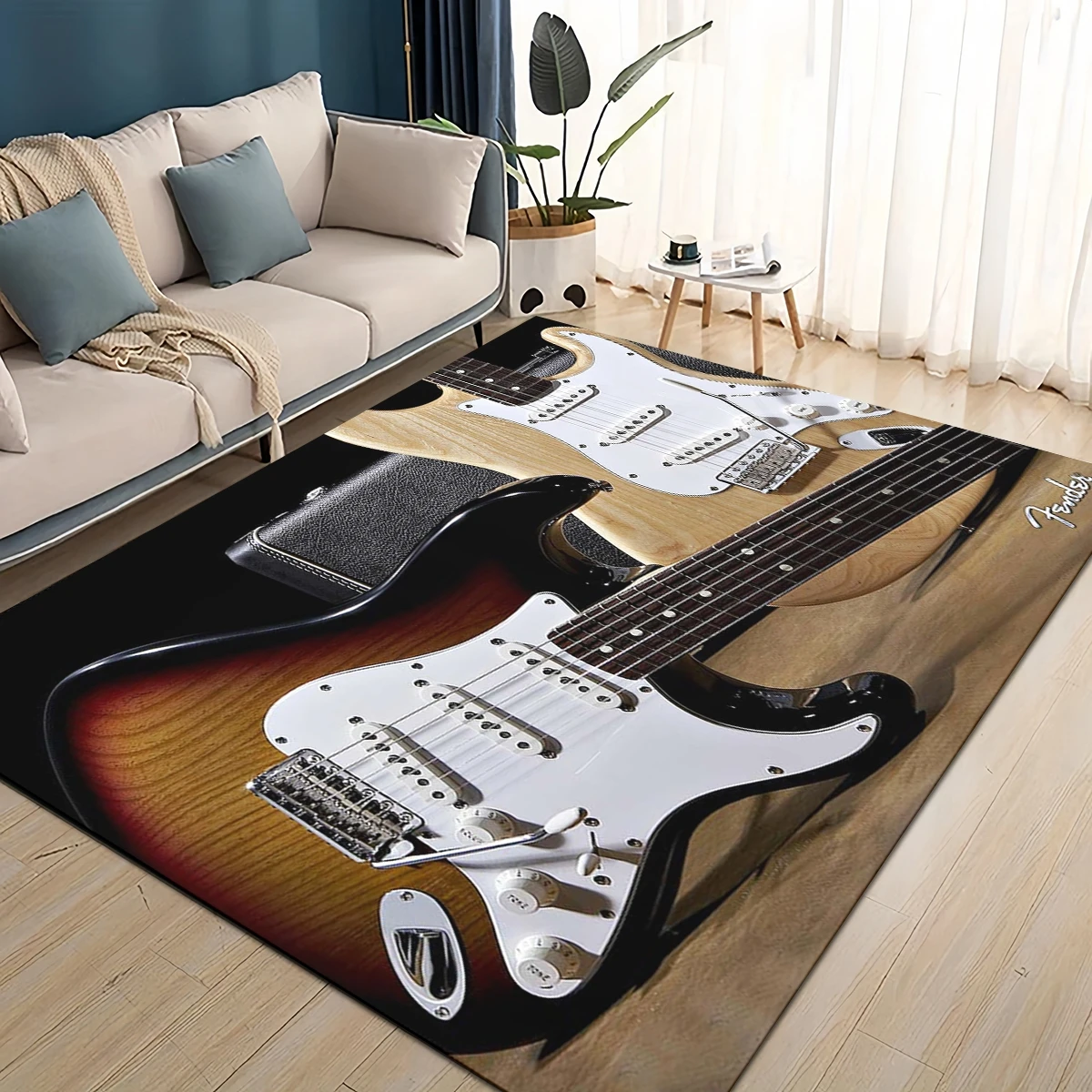 3D Retro Fender logo Guitar In - Musical Instrument Logo recensie en prijs