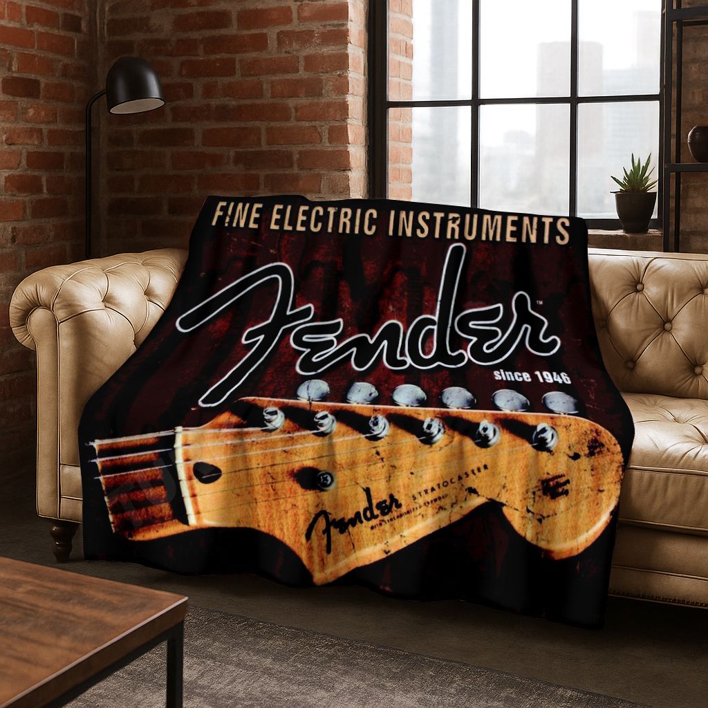 Fashion Fender Logo Guitar Mus - Musical Instrument Logo recensie en prijs