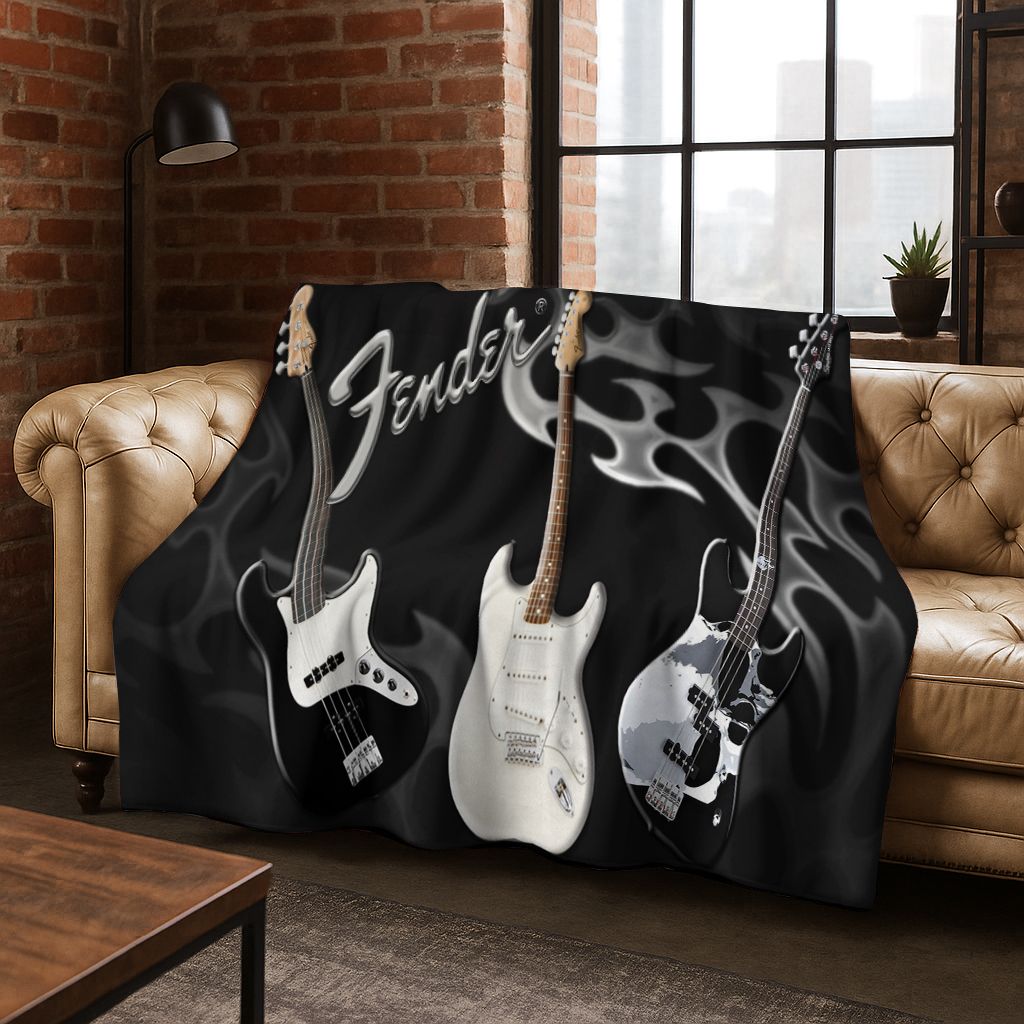 Fashion Fender Logo Guitar Mus - Musical Instrument Logo recensie en prijs