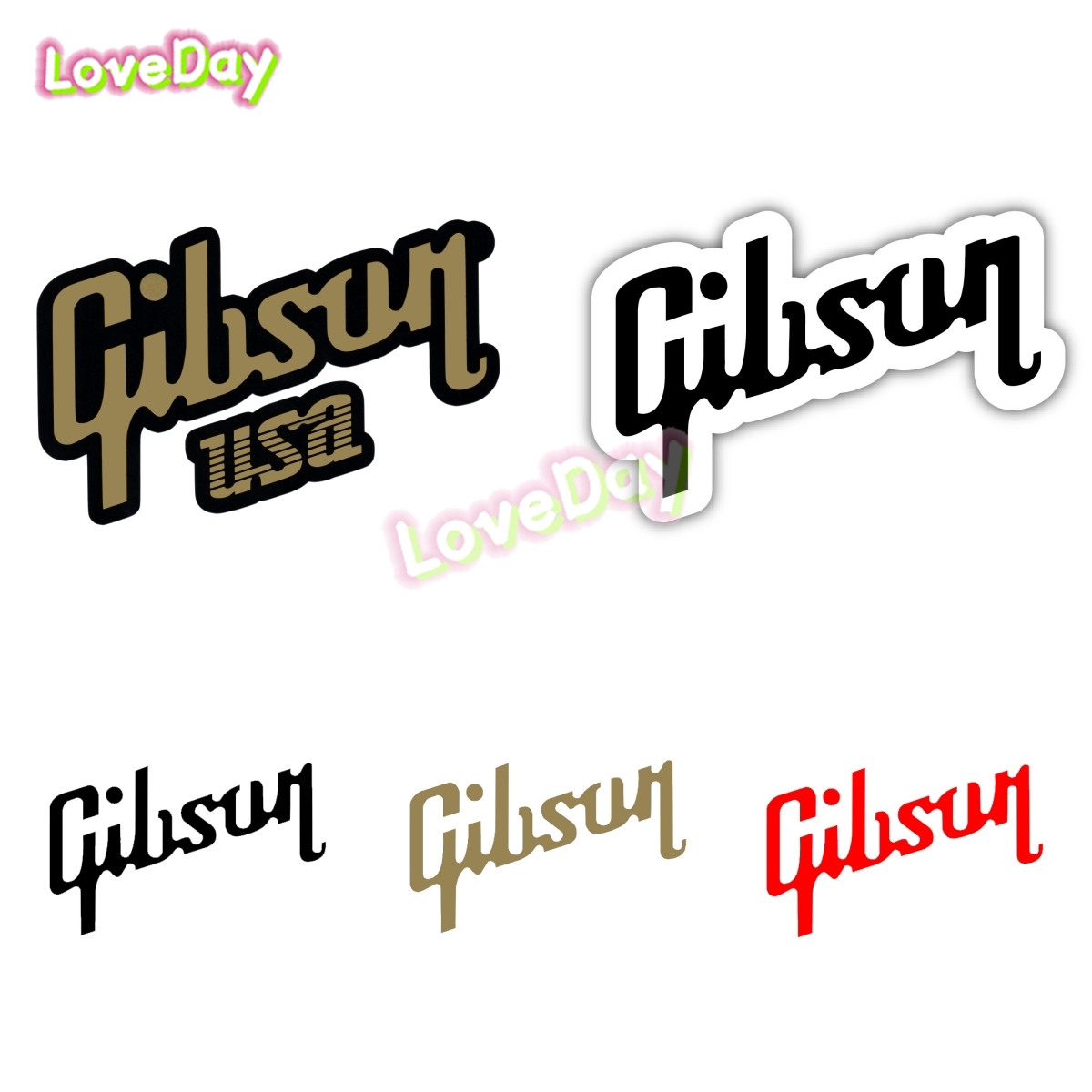 Gibson Logo Sticker Decal Viny - Musical Instrument Logo recensie en prijs