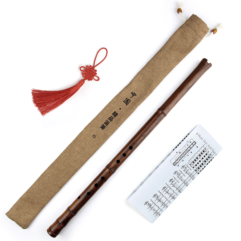Vertical RedWood Flute G Key 8 - Shakuhachi Bamboo Flute recensie en prijs