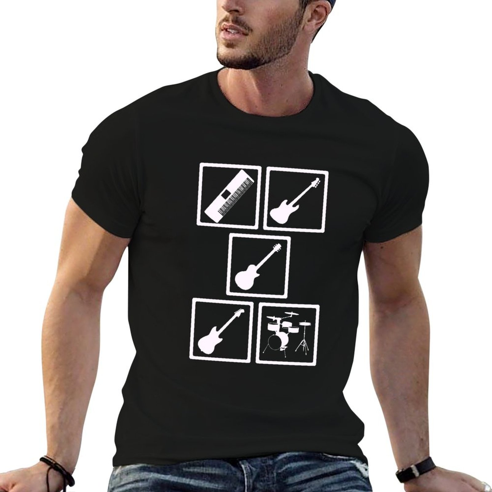 Music Instruments Shirt T-Shir - Musical Instrument Brands recensie en prijs