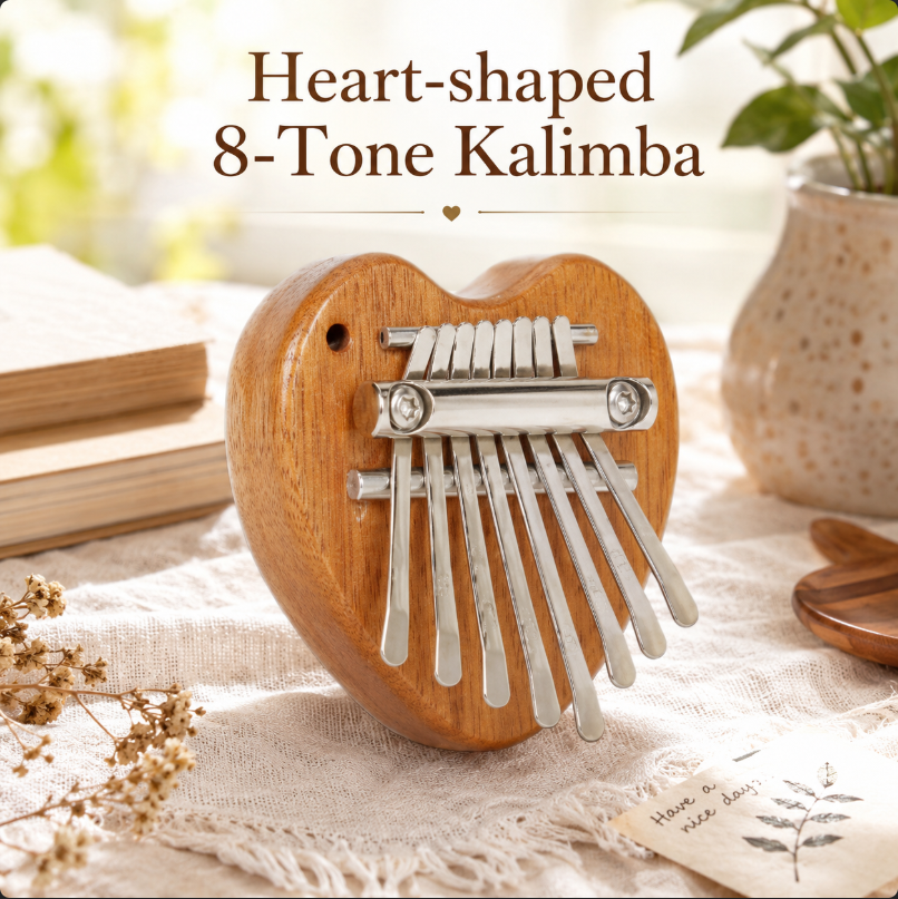 8 Keys Mini Kalimba Wooden Thu - Musical Instrument Piano recensie en prijs