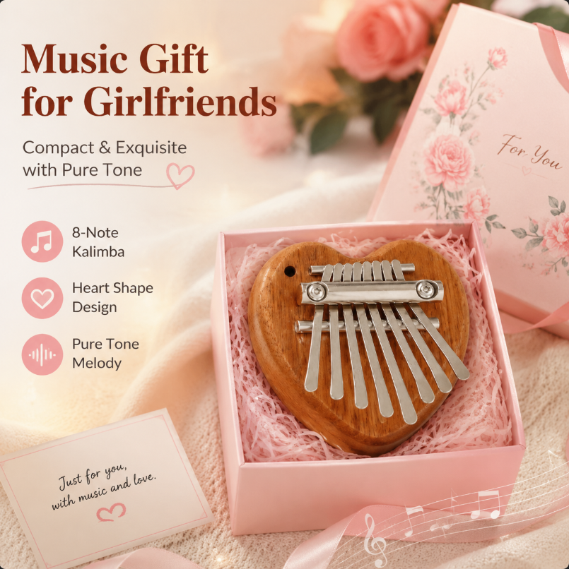 8 Keys Mini Kalimba Wooden Thu - Musical Instrument Piano recensie en prijs